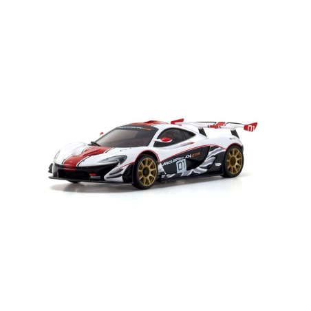 K.32324WR - Kyosho Mini-Z MR03 RWD McLaren P1 GTR White-Red (W-MM/KT531P)