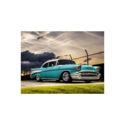 K.34433T1B - Kyosho Fazer MK2 (L) Chevy Bel Air Coupe 1957 Turquoise 1:10 Readyset