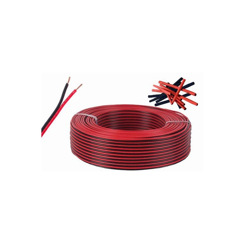 DCD-MW2.10 - Red/Black Mimic LED Switch Wire – 10 Metres