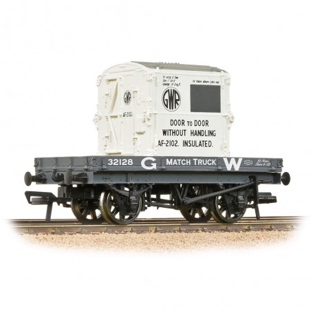 37-480 - 1 Plank Wagon GWR Grey With 'GWR' AF Container