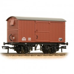 38-381A - 12 Ton Ventilated Van Corrugated Ends BR Bauxite (Late)