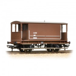 38-553A - Midland 20T Brake Van LMS Bauxite (without Duckets)