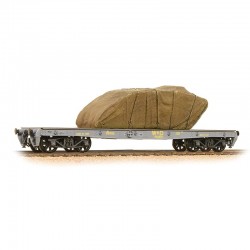 38-740 - War Office 'Parrot' Bogie Wagon W˄D with Sheeted Tank Load