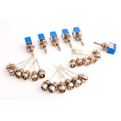 DCP-CMS-SP - Cobalt SPDT Switches Assorted LEDs (w/Chrome Mountings)