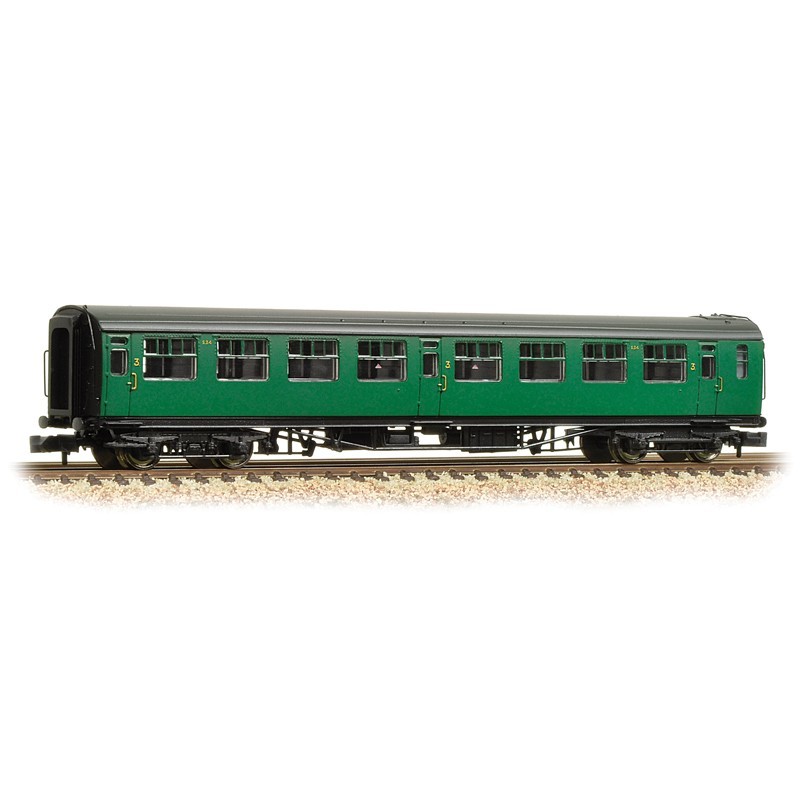 374-442 - Bulleid 63ft Third Corridor BR (SR) Malachite Green