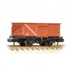 377-226B - 16 Ton Steel Mineral Wagon With Top Flap Doors BR Bauxite