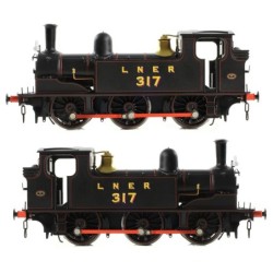 31-066SF - NER E (J71) Tank 317 LNER Lined Black SOUND FITTED
