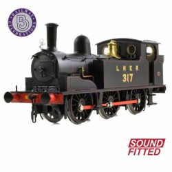 31-066SF - NER E (J71) Tank 317 LNER Lined Black SOUND FITTED