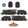35-235 - LMS 8F with Riveted Tender 48339 BR Black (Late Crest) WEATHERED