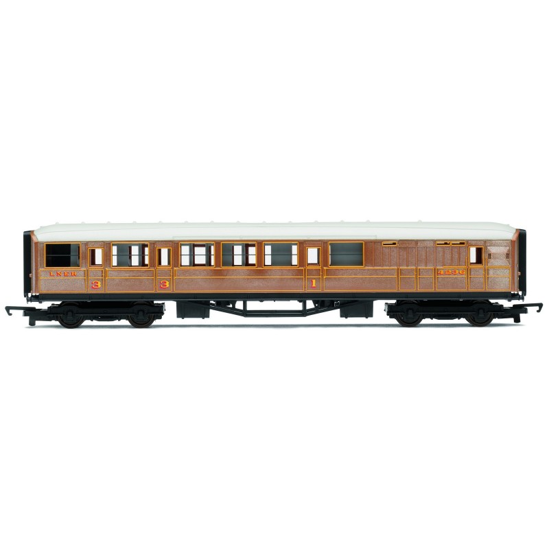 R4333 - RailRoad LNER, Brake Composite Coach - Era 3
