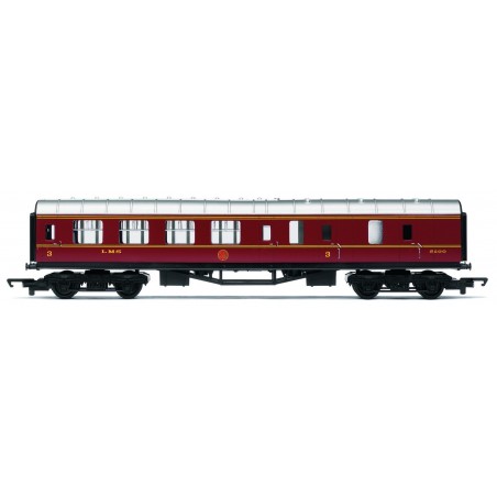 R4389 - RailRoad LMS Brake Third Coach - Era 3