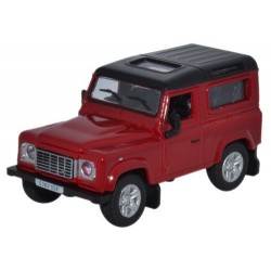 76LRDF004 - Land Rover Defender 90 Station Wagon Firenze Red - Santorini Black