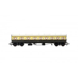 R4874A - GWR, Collett 57' Bow Ended E131 Nine Compartment Composite (Left Hand), 6626 - Era 3