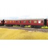 Maroon Coach Set A w CW Bogies - Darstaed 7mm Finescale O Gauge Mk1 Coaches Set A (4 Coaches) Maroon Livery with Commonwealth Bo