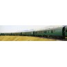 Southern Green MK1 CW Bogies Set A - Darstaed 7mm Finescale O Gauge Mk1 Coaches Set A (4 Coaches) Southern Green with Commonweal