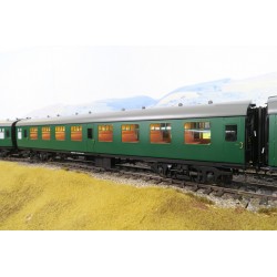 Southern Green MK1 CW Bogies Set A - Darstaed 7mm Finescale O Gauge Mk1 Coaches Set A (4 Coaches) Southern Green with Commonweal