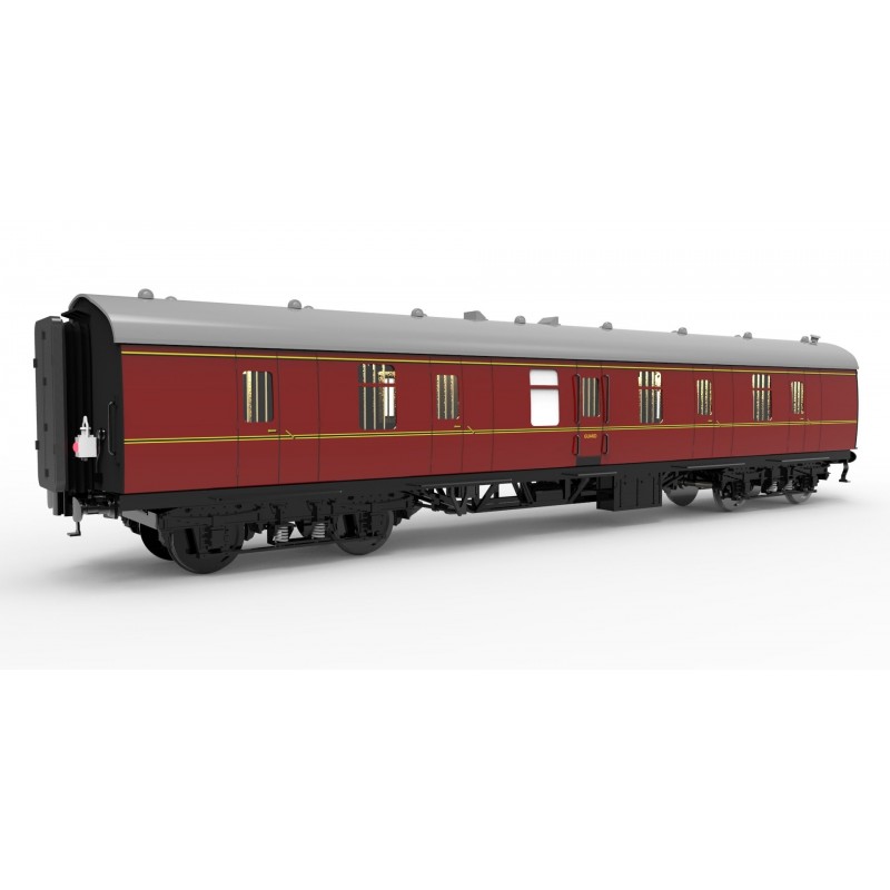 57' BG Maroon - Darstaed 7mm Finescale O Gauge 57' Mk1 BG Maroon